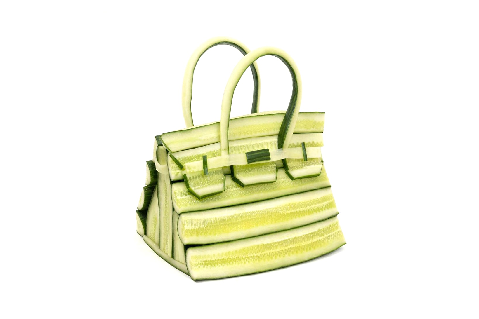 Asparagus, Cucumbers, and Cabbage Leaves Take a Fresh Twist on the Iconic  Hermès Birkin Bag — Colossal