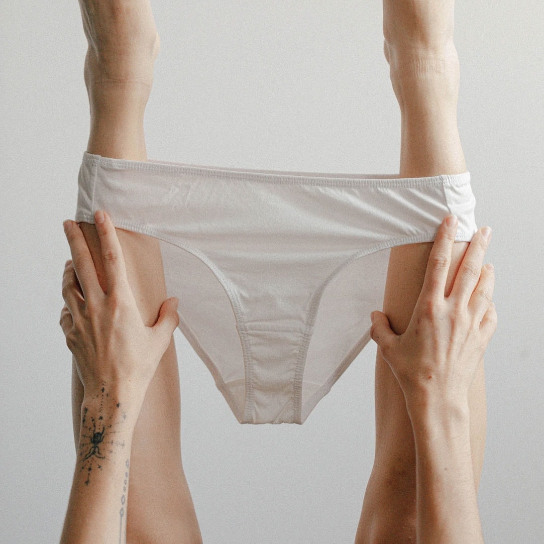 kent compostable underwear sustainability panties legs hands