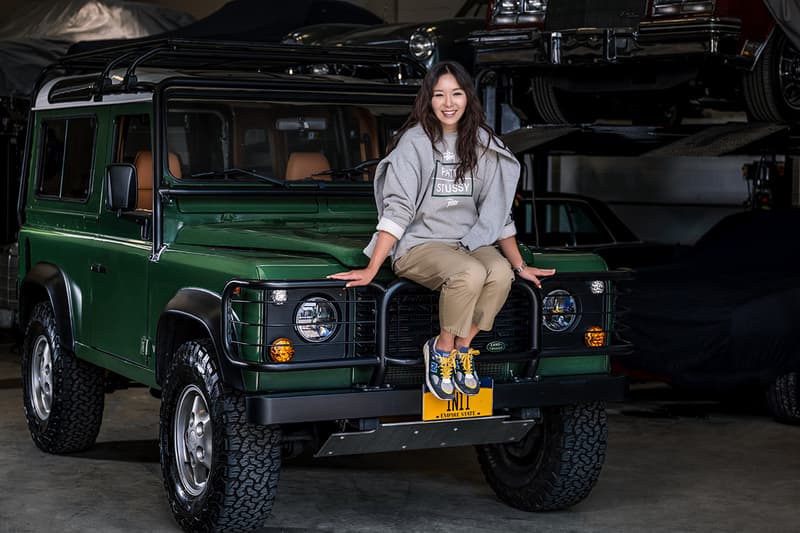 Land Rover Defender 90 Customized Inii King Kim Coniston Green New Balance Aime Leon Dore Campaign Car Automotive Exterior