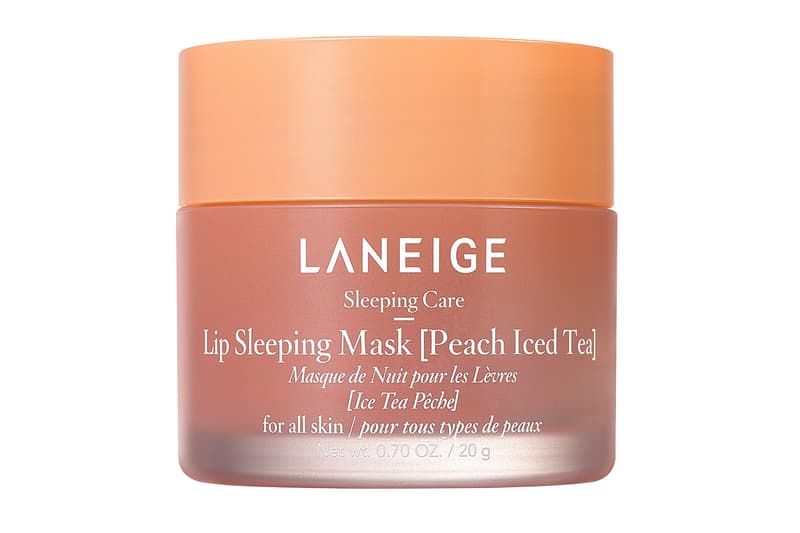 laneige lip sleeping mask peach iced tea orange packaging