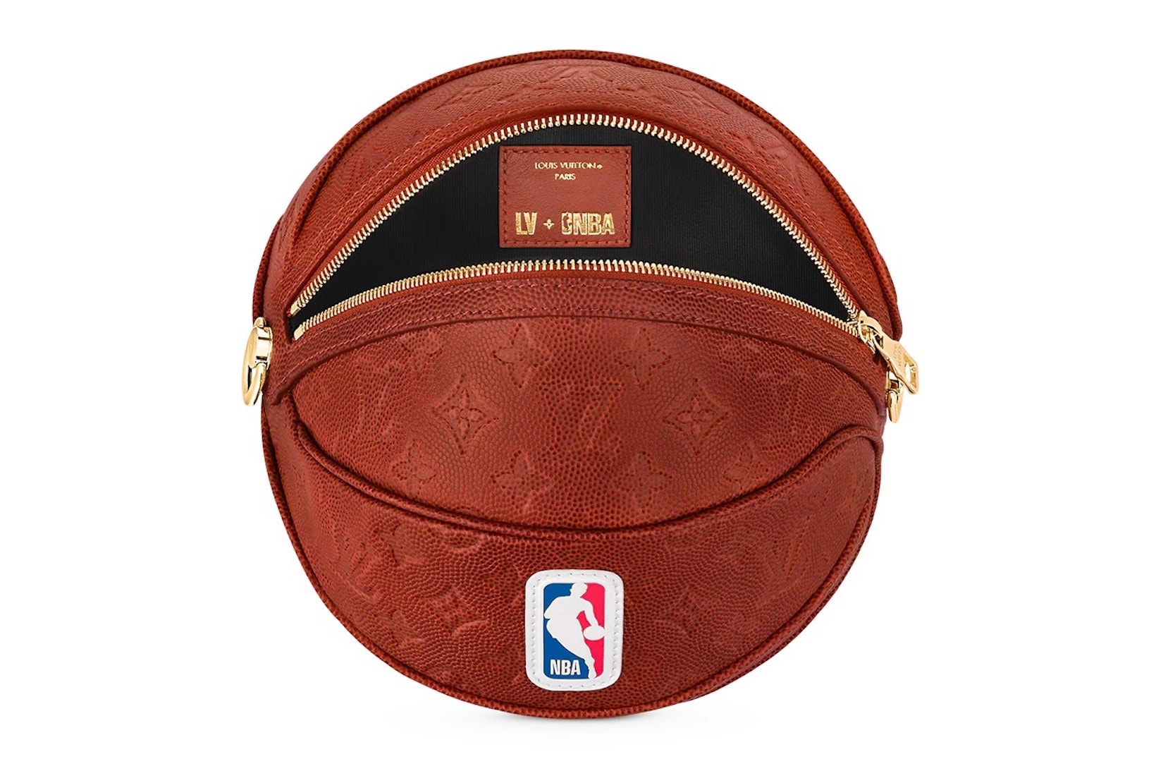 Louis Vuitton x NBA Basketball Backpack Ball Grain Leather Black