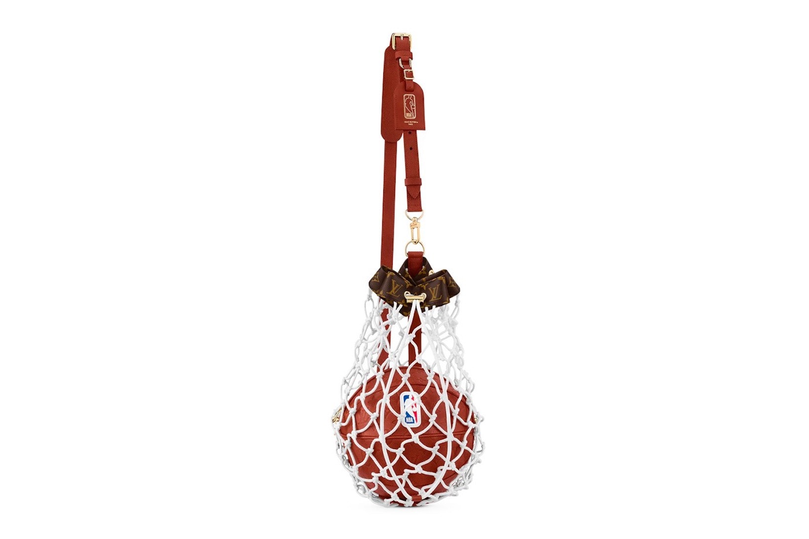 NBA Louis Vuitton Ball in Basket Bag Accessory Brown Leather