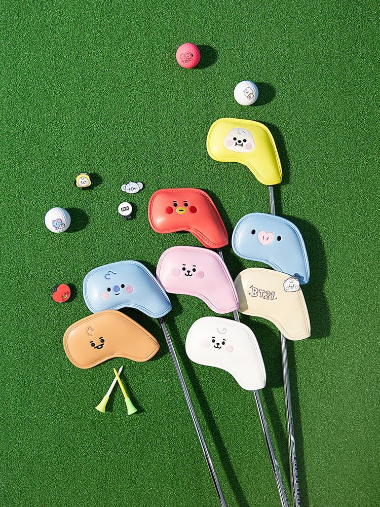 naver line friends bt21 baby golf iron covers set