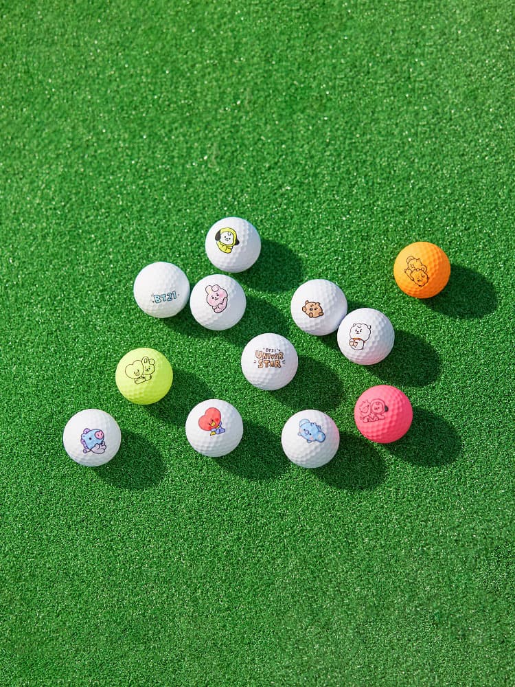 naver line friends bt21 baby golf balls set