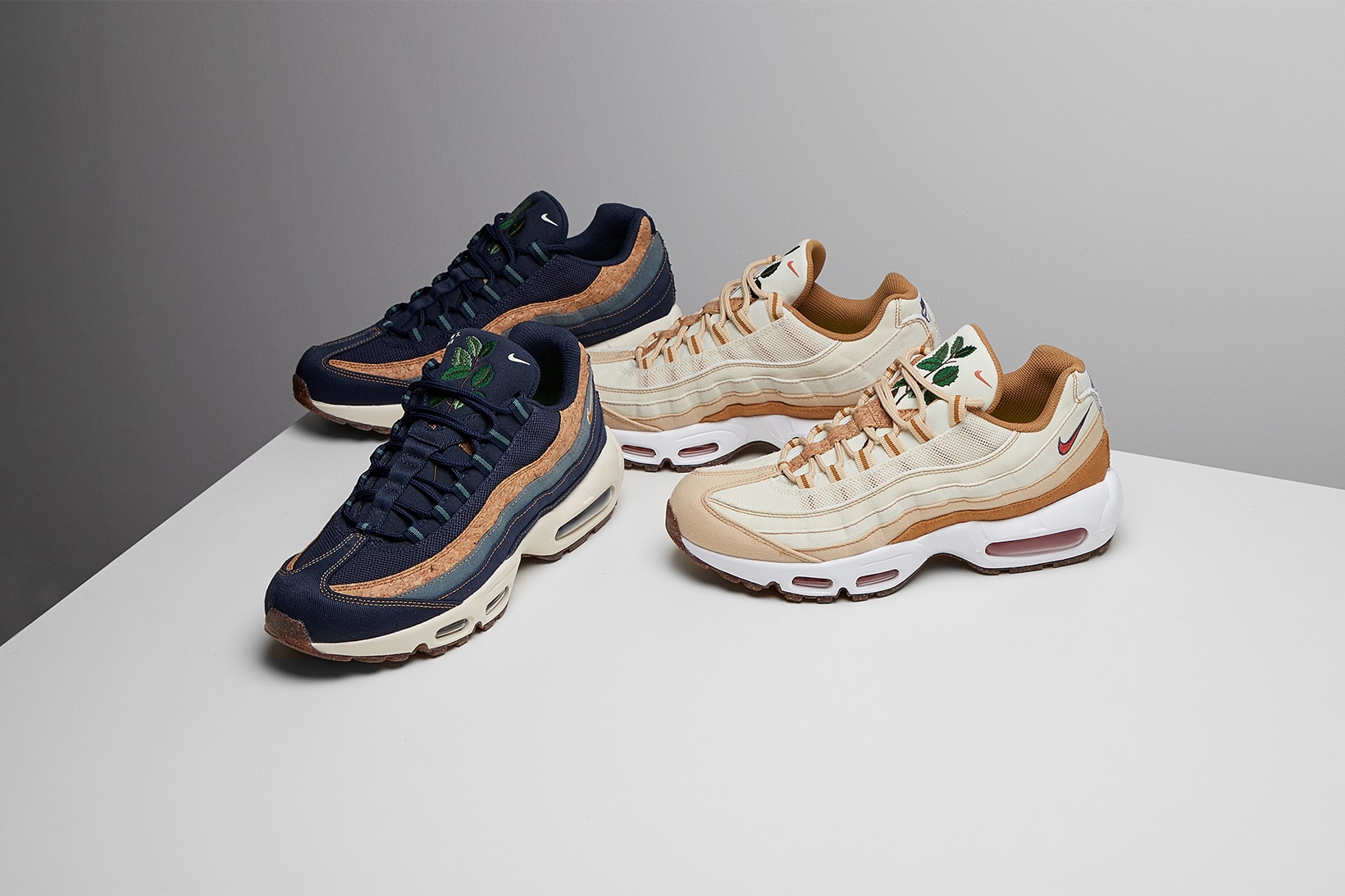 nike air max 95 am95 plant based sustainable pack cork coconut milk obsidian wheat blue footwear shoes kicks