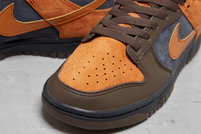 nike dunk low cider on feet