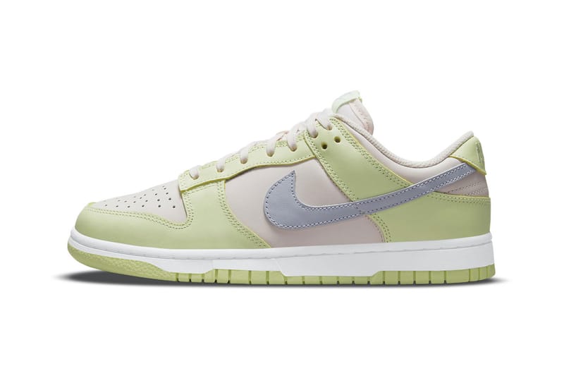 dunk low green and pink