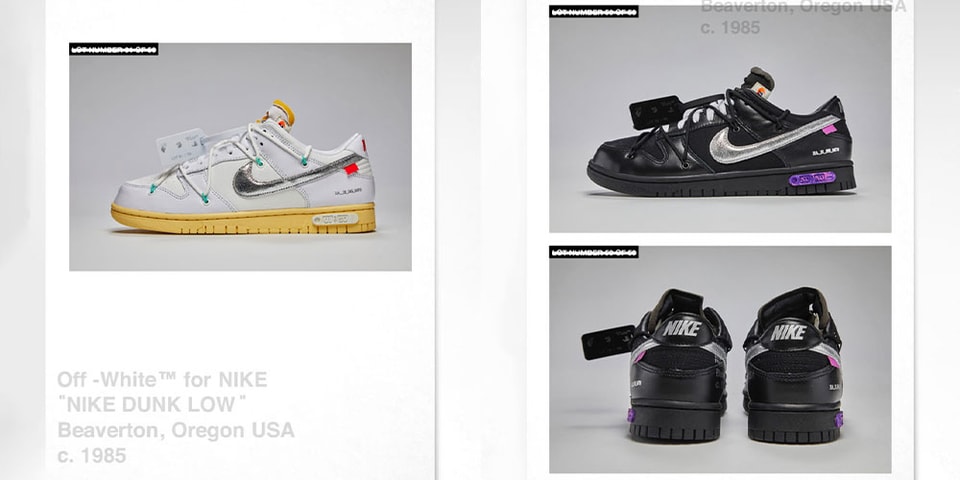 Virgil Abloh to launch 50 Off White x Nike Dunk colorways - HIGHXTAR.