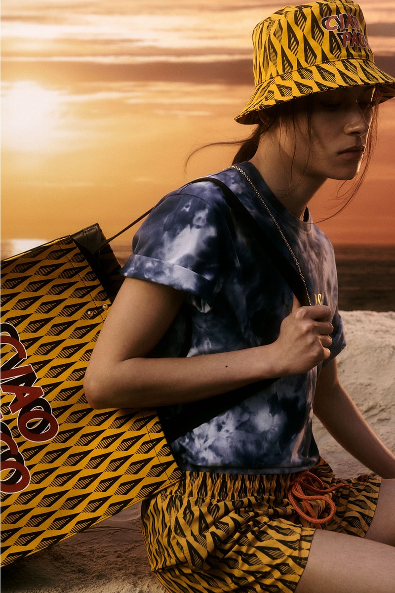 ciao paco rabanne summer capsule collection bucket hat shopper bag