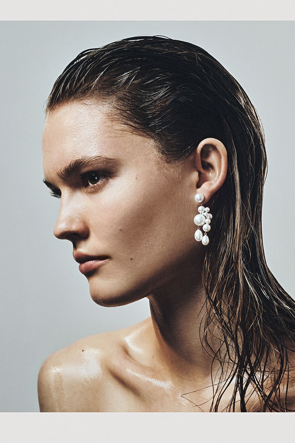 Sophie Bille Brahe "Splash Bleu" Jewelry Collection Fall Winter 2021 Necklace Earrings Diamonds Pearls Gold Silver