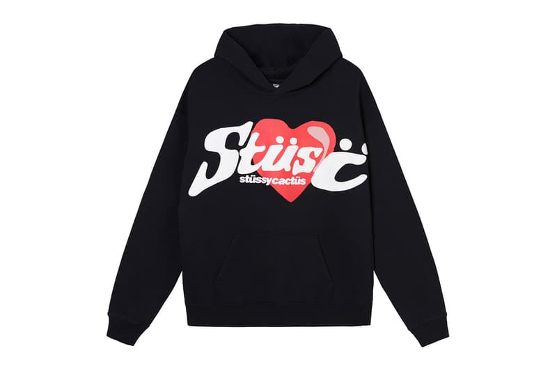 stussy cactus plant flea market cpfm collaboration hoodie logo