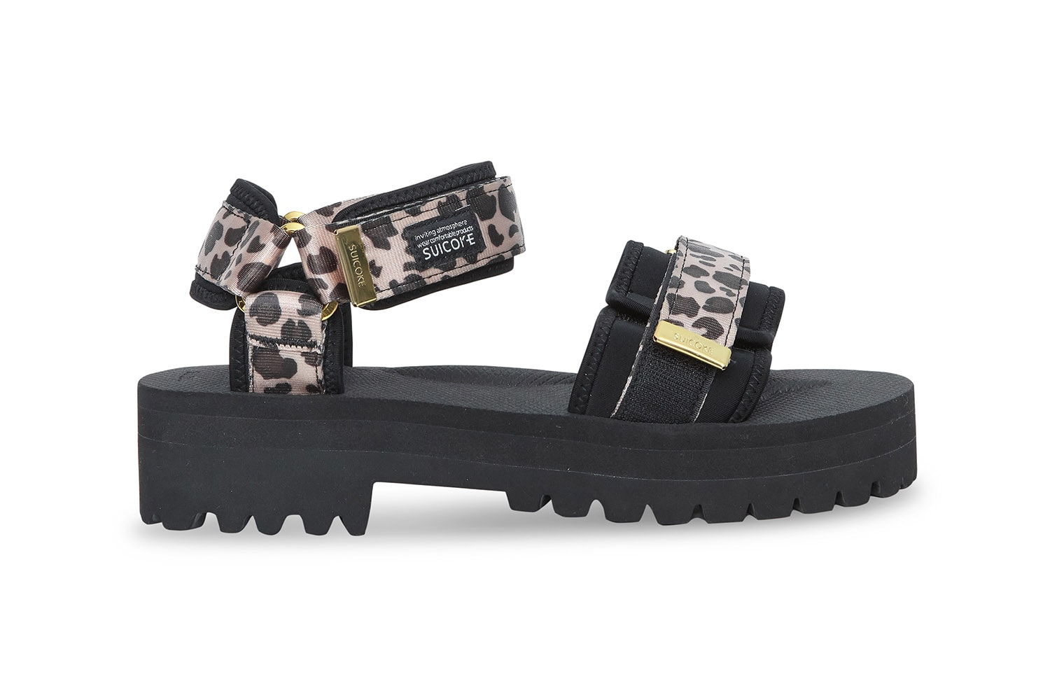 SUICOKE Patterned Summer Sandal Drop June Zebra Denim Neon Leopard