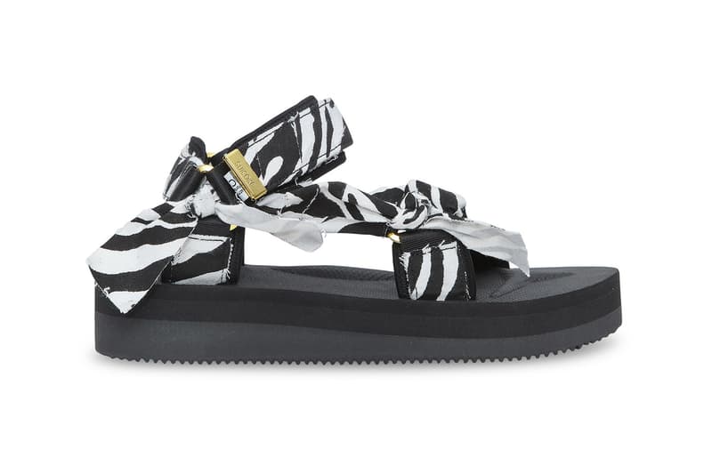 SUICOKE Patterned Summer Sandal Drop June Zebra Denim Neon Leopard