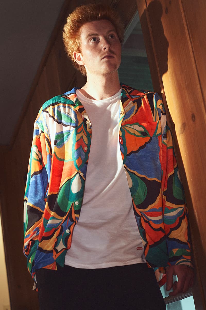 supreme emilio pucci spring 2021 collaboration print pattern shirt jacket