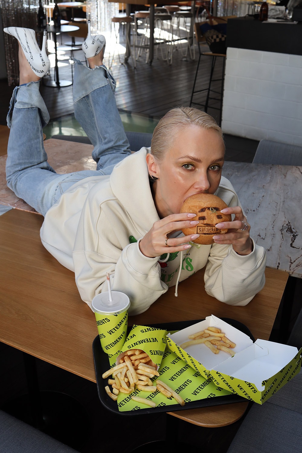 VETEMENTS Burger 2.0 Next Level Edition Combo Meal Vegan Plant-Based Fries Drink KM20 Olga Karput
