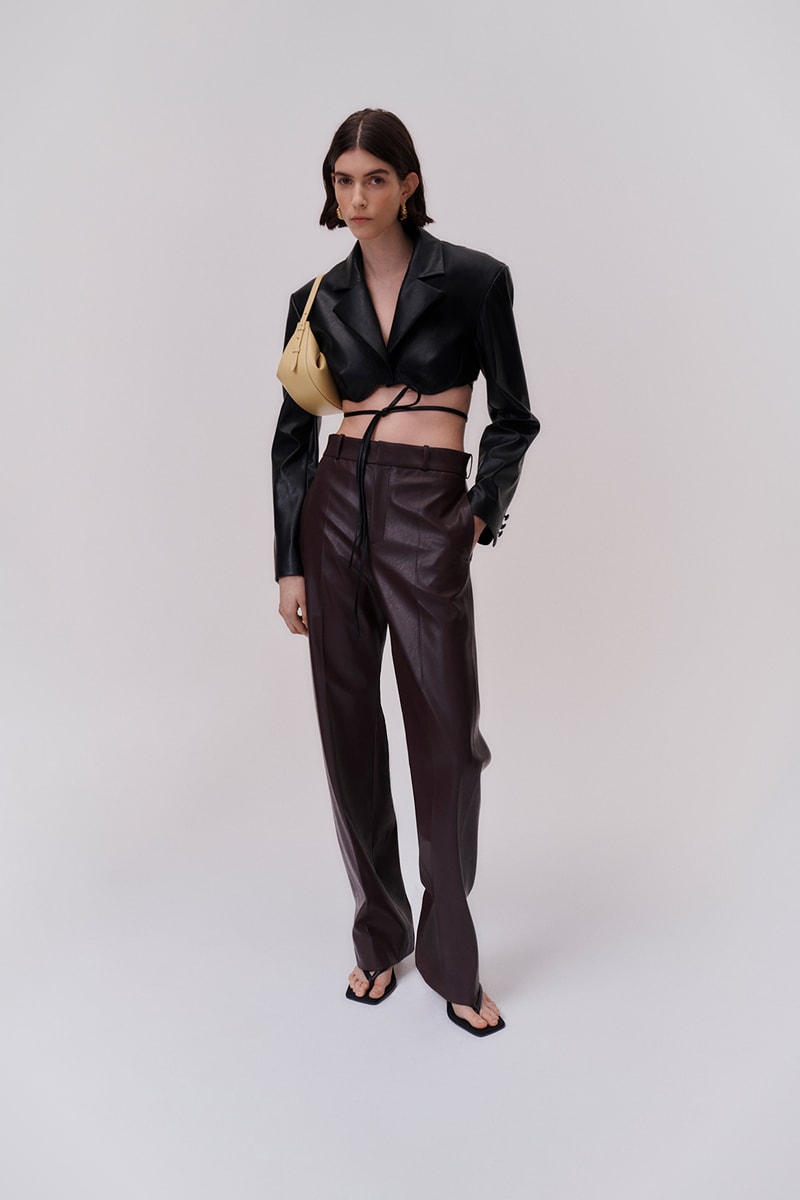 yuzefi fall winter ready to wear collection lookbook sustainable crop top pants sandals