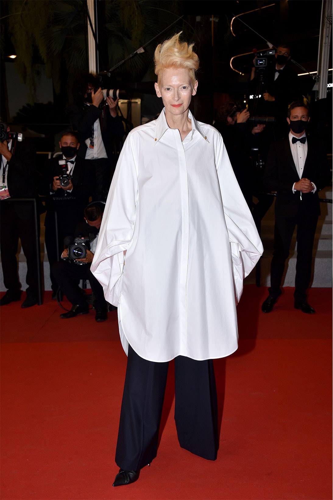 2021 Cannes Film Festival Best Red Carpet Looks Tilda Swinton Schiaparelli