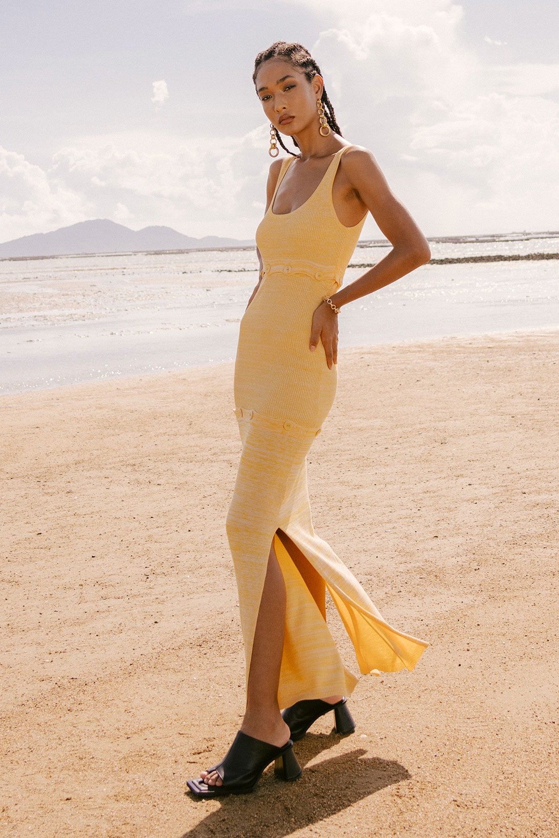 Knitting Beach Dress, Asymmetrical Summer Dress, Knitted Dress