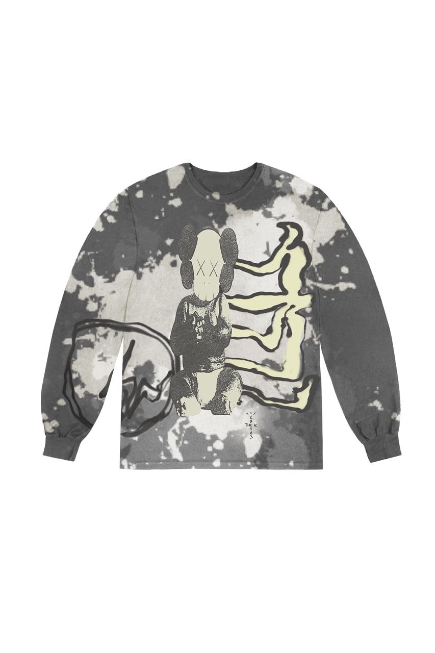 travis scott kaws fragment design collaboration sweatshirt crewneck sweater
