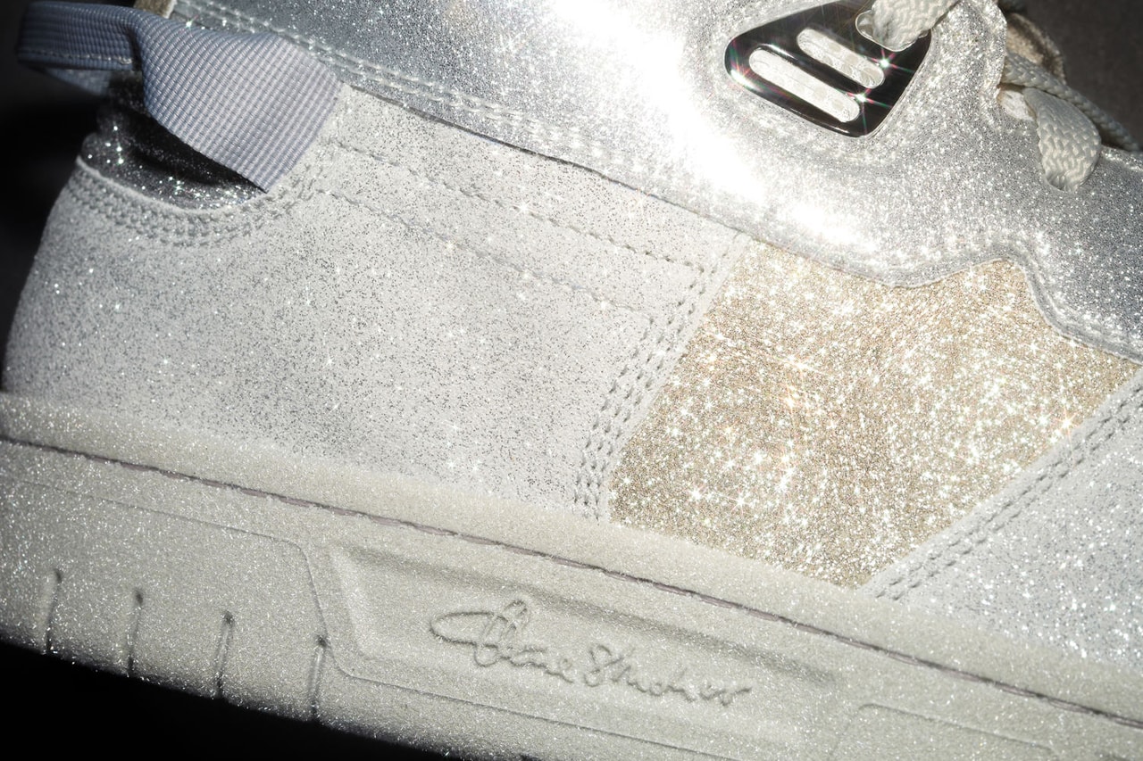 Acne Studios 08STHLM High Glitter Sneakers Footwear Shoes Kicks White Silver Gray