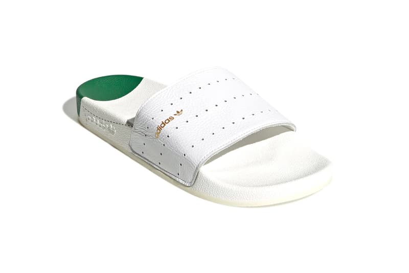 adidas originals adilette stan smith white green slides footwear