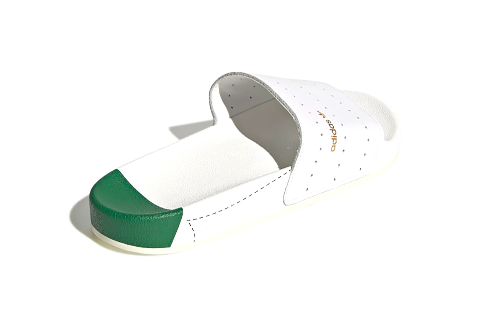 adidas originals adilette stan smith white green slides footwear