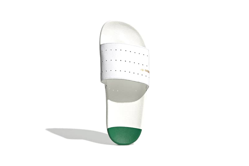 adidas originals adilette stan smith white green slides footwear