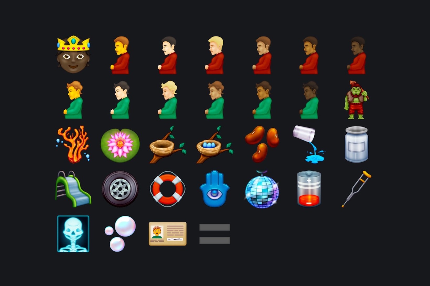 apple google emojis unicode 14 0 diversity inclusivity faces hands graphics