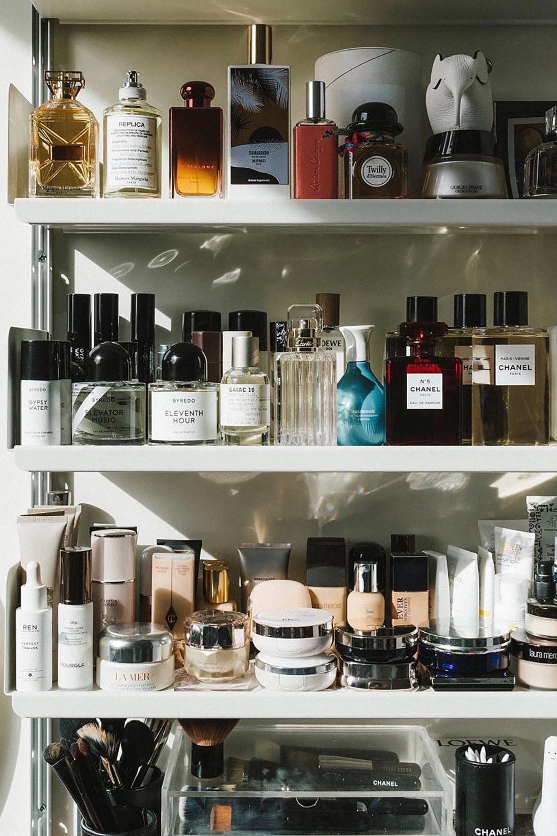 Perfumes Fragrances Makeup Medicine Cabinet Still Life