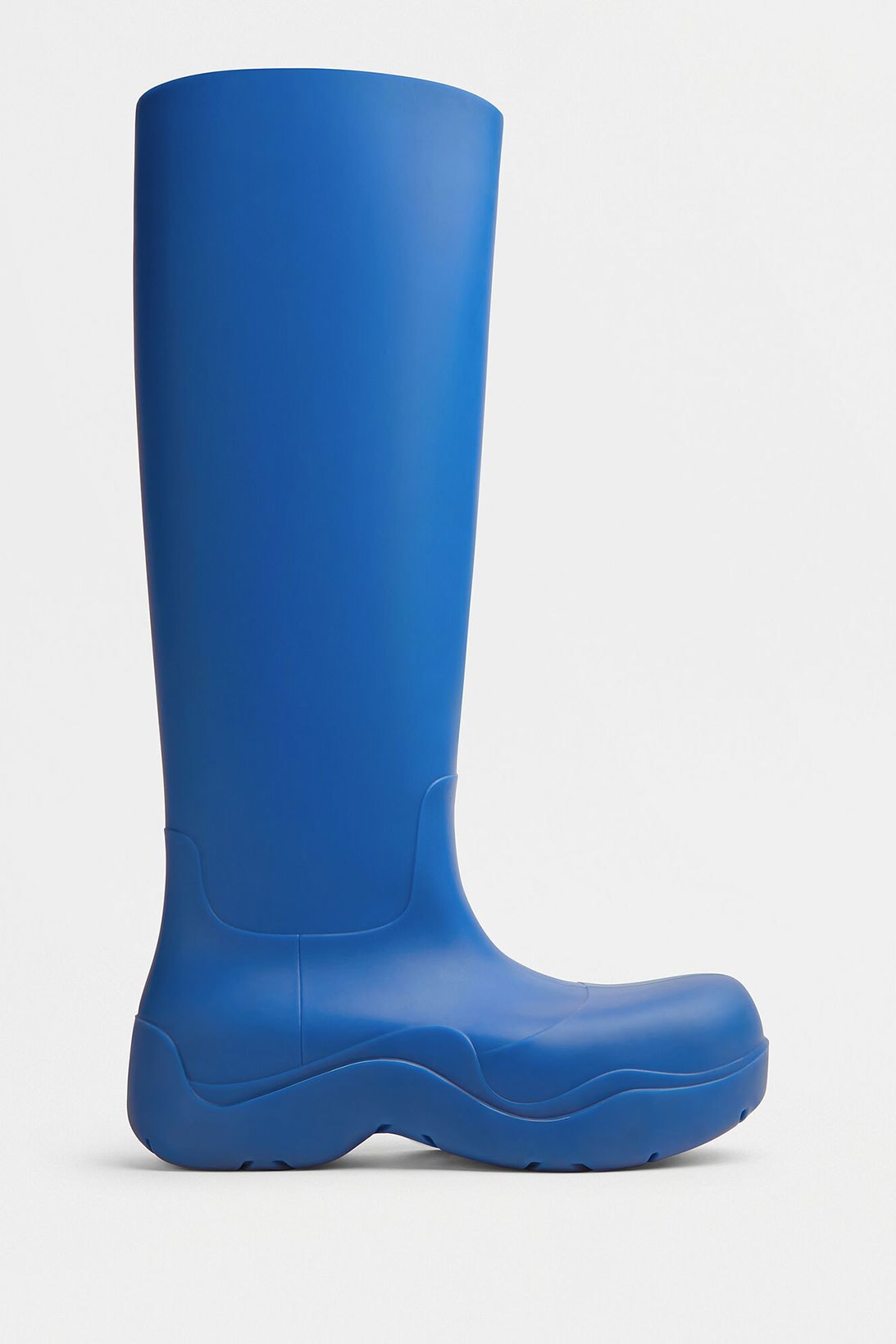 bottega veneta puddle boots knee high blue shoes