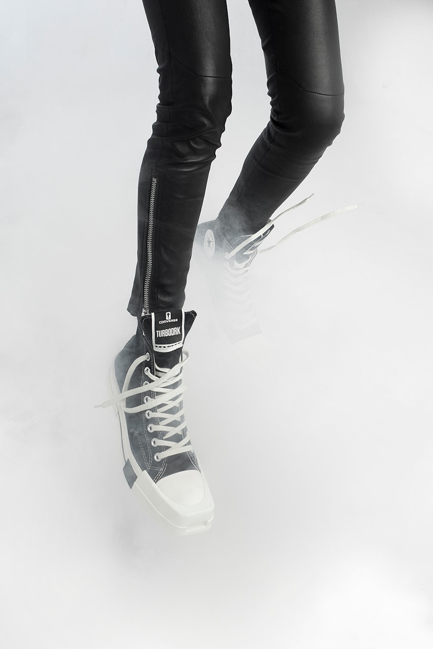 Converse Rick Owens DRKSHDW Turbodrk Chuck 70 Collaboration Sneakers Pants Black