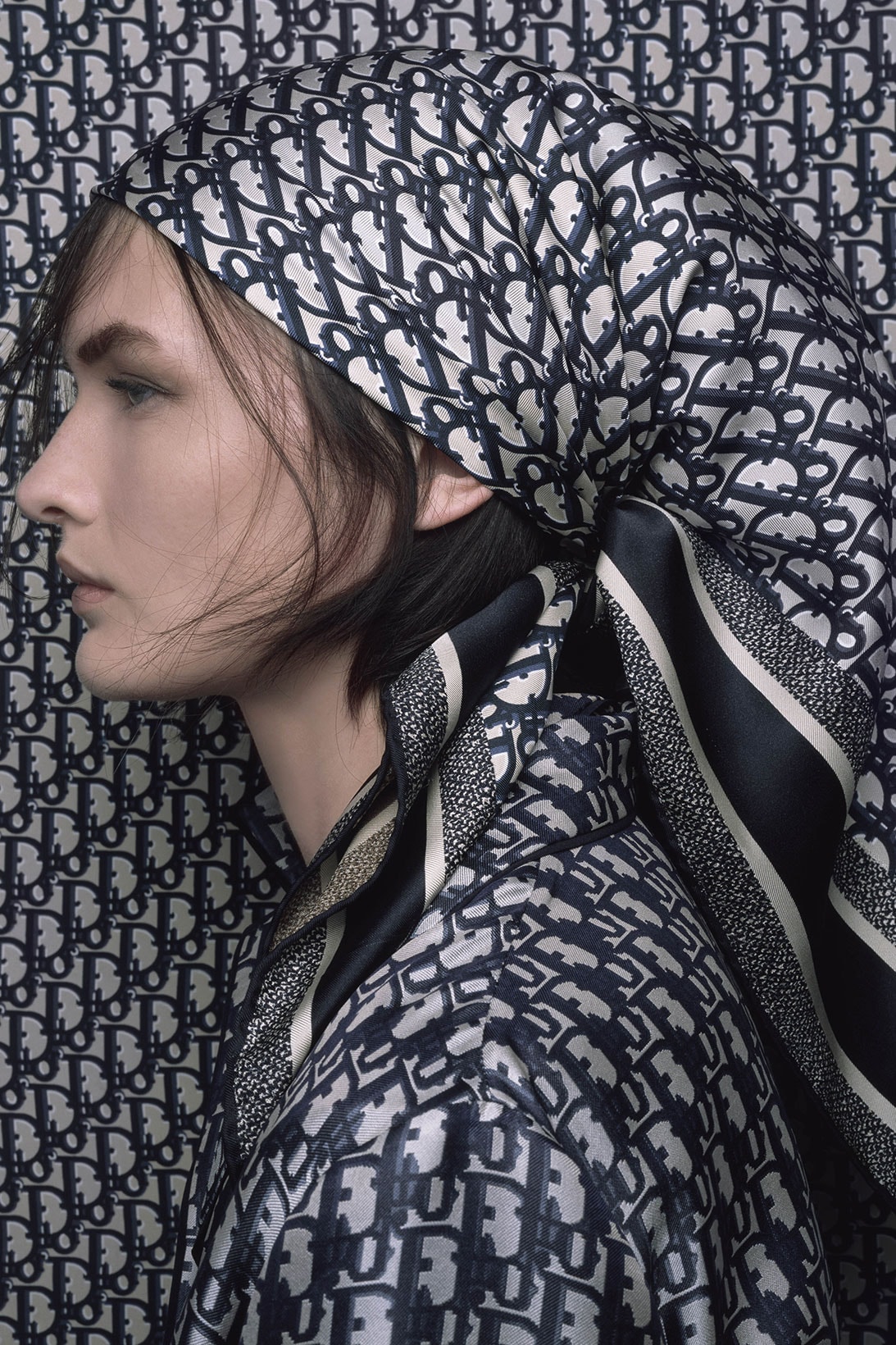 Dior Fall Winter 2021 Silk Scarves Oblique Print