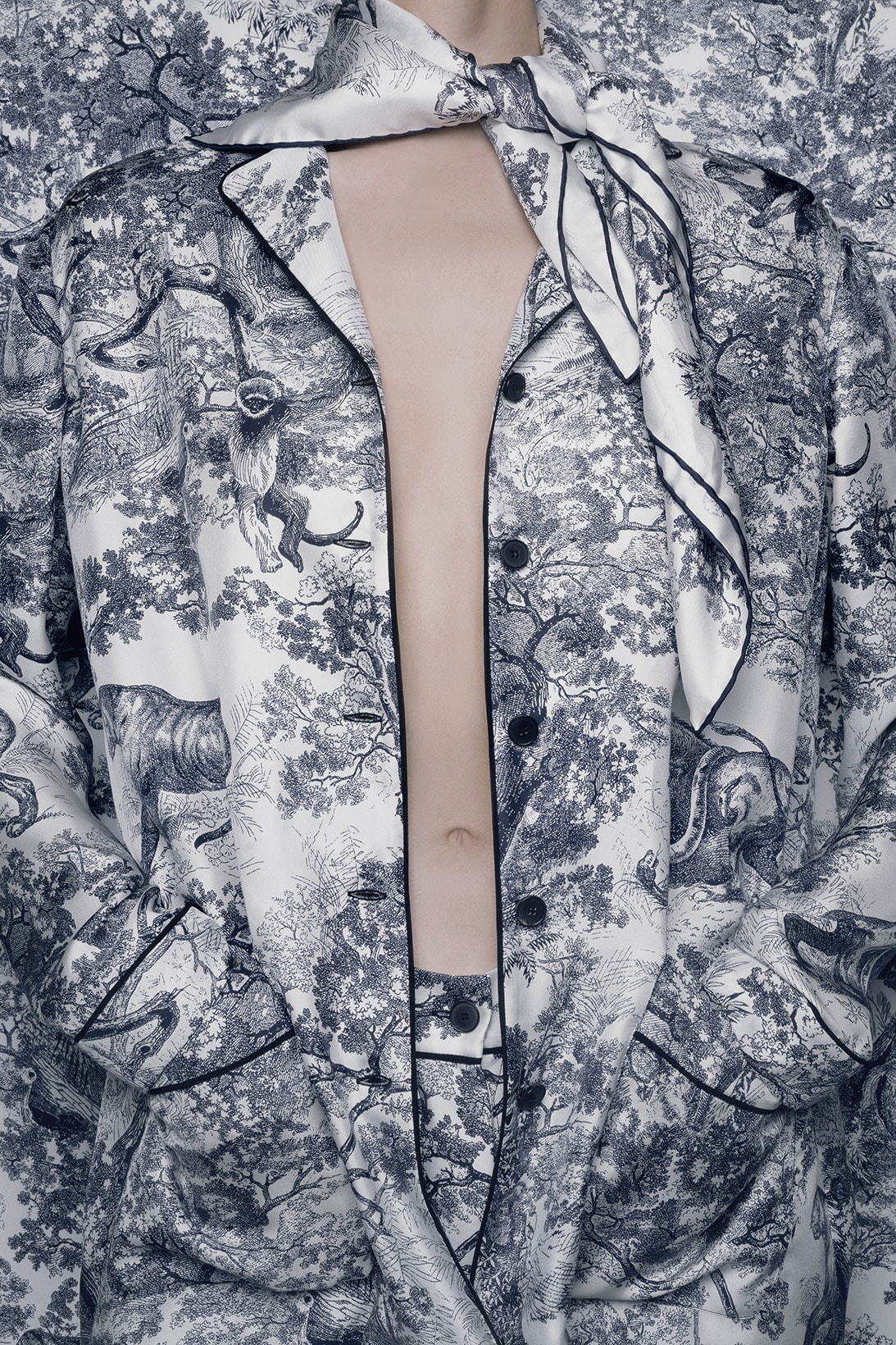 Dior Fall Winter 2021 Silk Scarves Toile de Jouy
