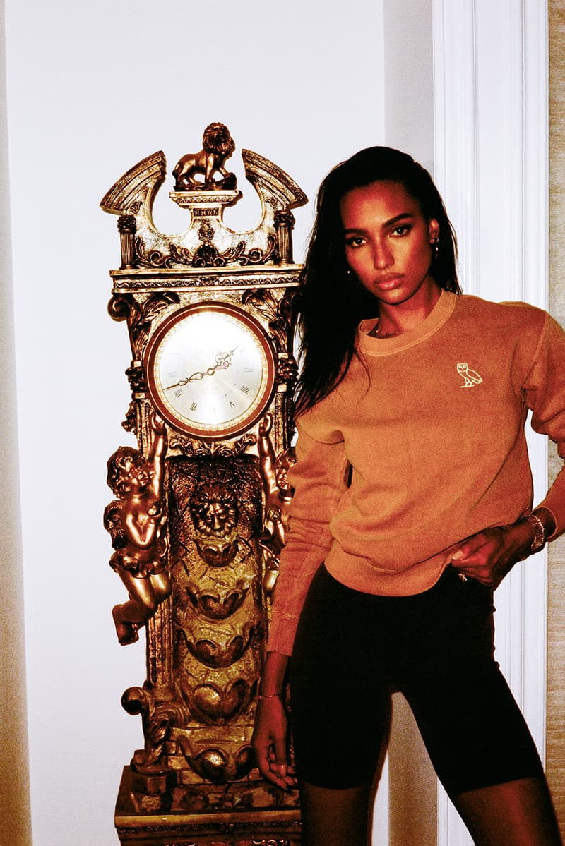 Drake OVO Weekender Collection Jasmine Tookes Loungewear Sweater Bike Shorts