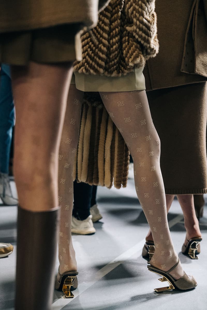 Fendi Kim Jones Ready to Wear RTW Backstage F Heels