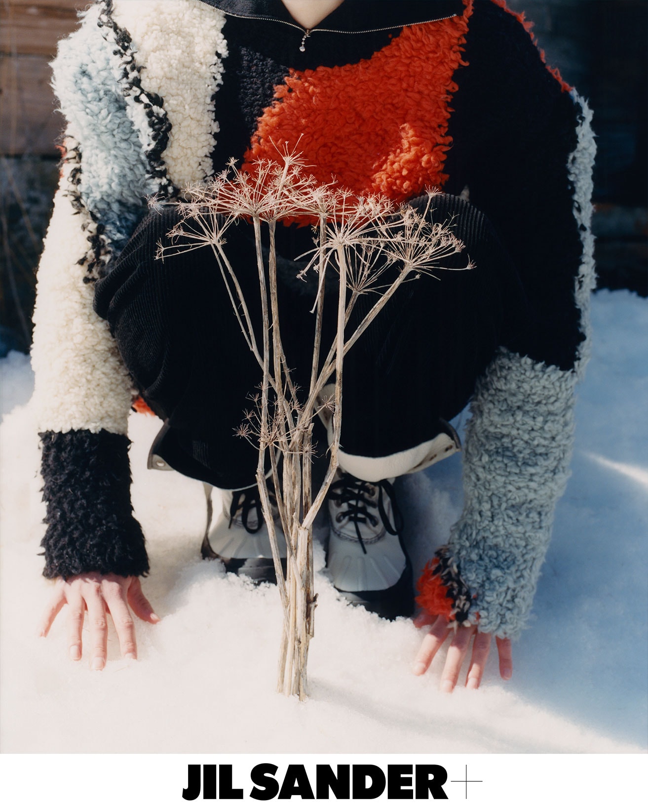Jil Sander Fall Winter 2021 FW21 Campaign Sweater Knitwear Snow