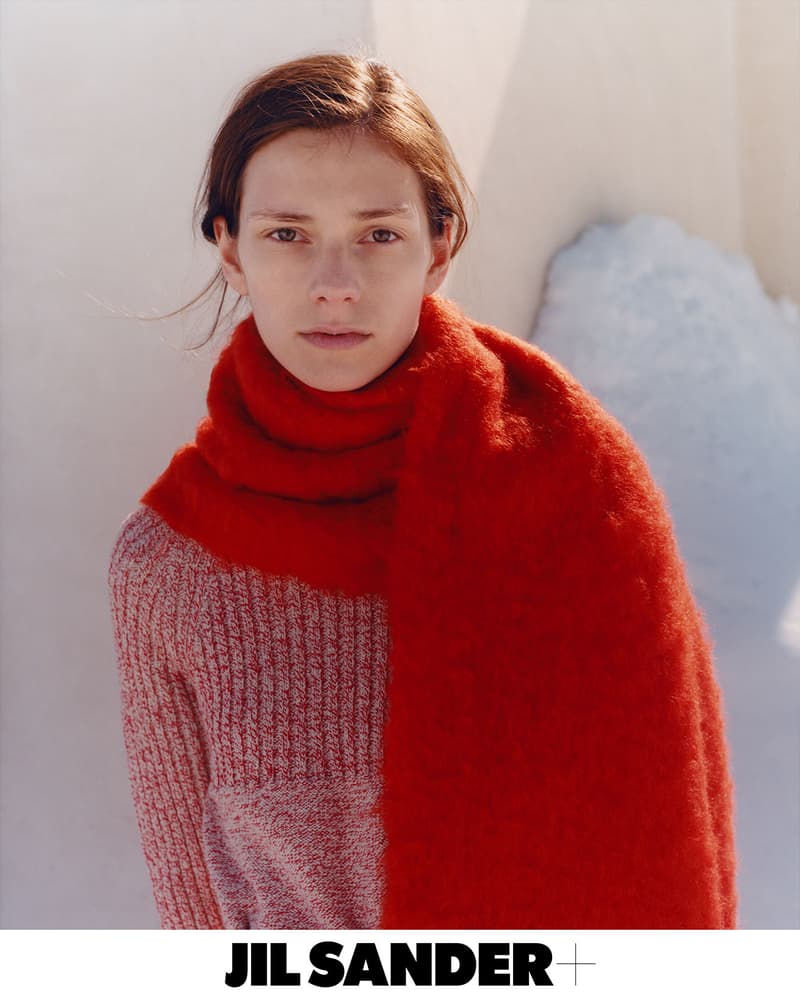 Jil Sander Fall Winter 2021 FW21 Campaign Scarf Knitwear