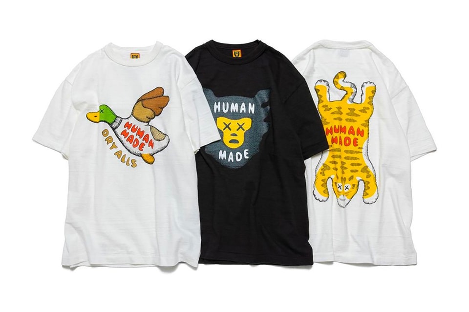 KAWS x Human Made T-Shirts Collaboration Release