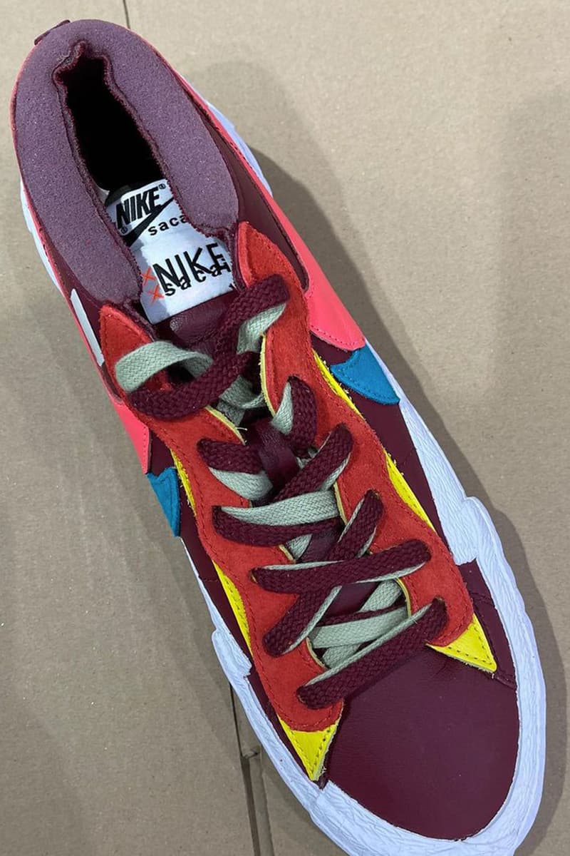 Kaws X Sacai X Nike Blazer Low Details Info Hypebae Kaws X Sacai X Nike Blazer Low Details Info Hypebae