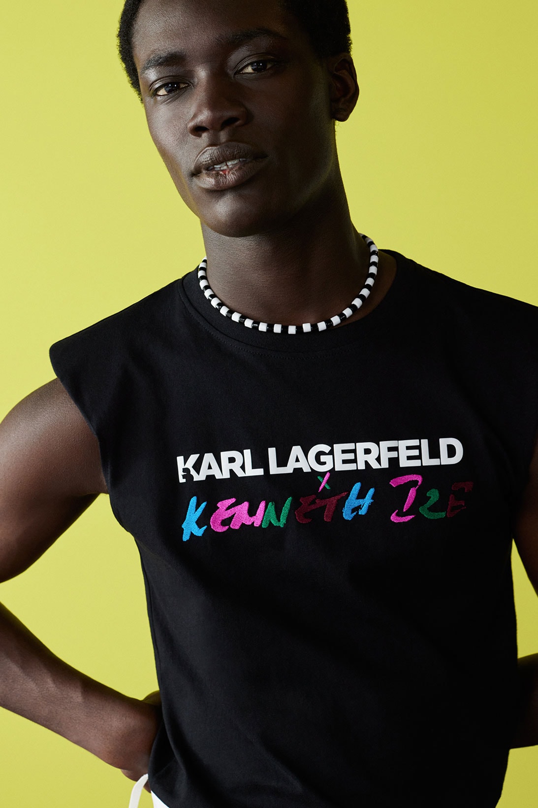 kenneth ize karl lagerfeld collaboration spring summer carine roitfeld sustainable knitwear release price where to buy