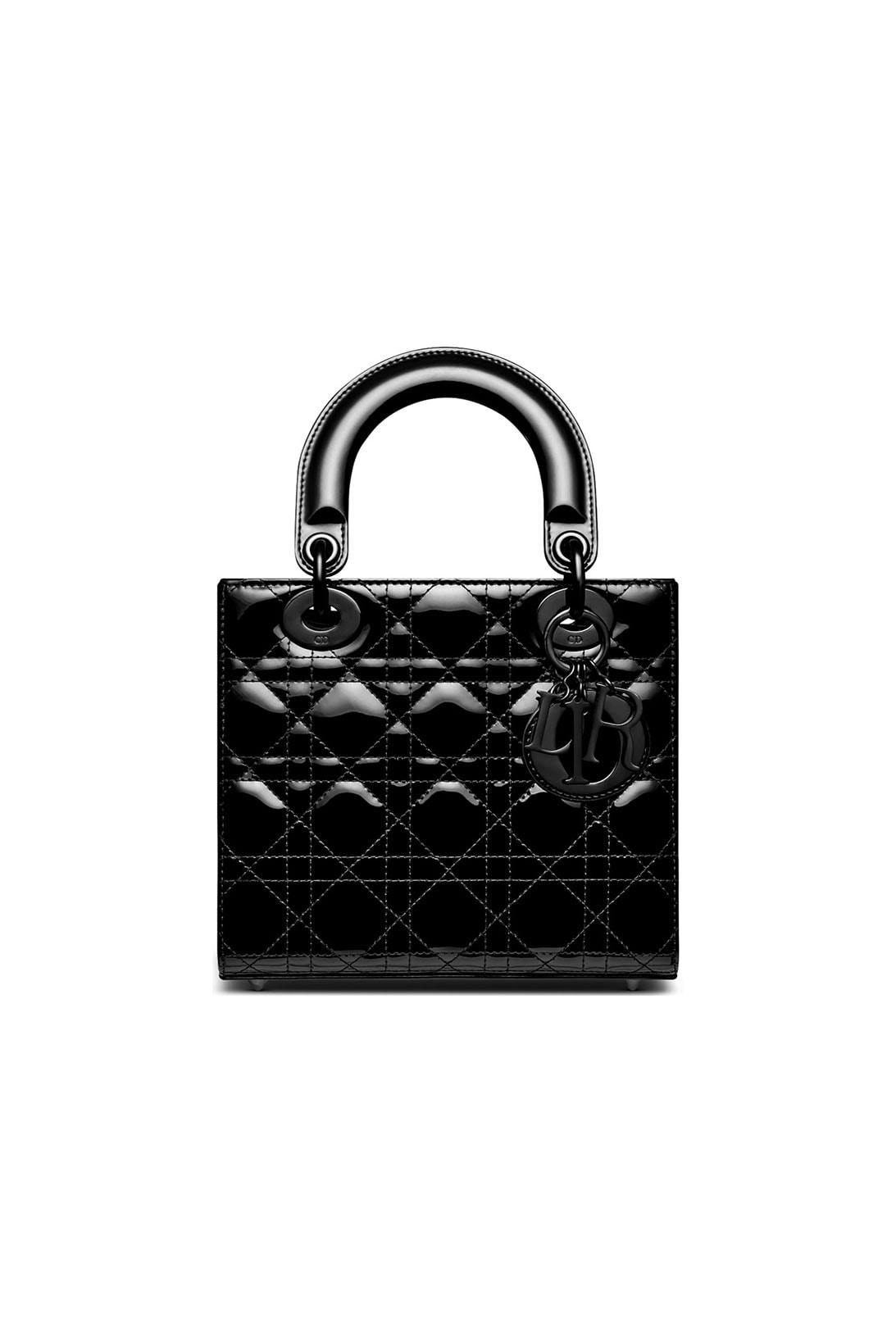 Lady Dior Ultra Glossy Handbag Black Maria Grazia Chiuri Small