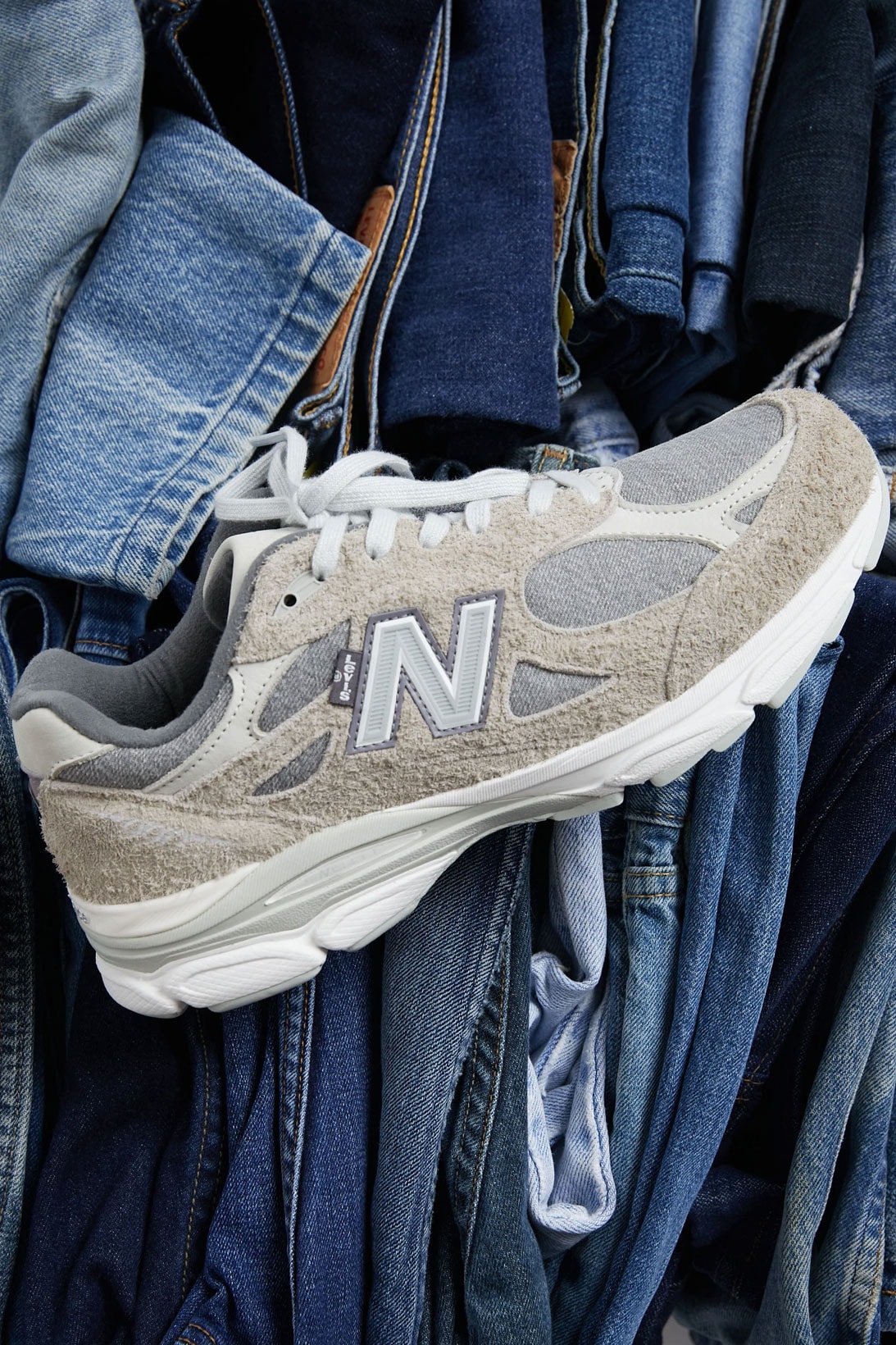 Levi's New Balance NB 990v3 Collaboration Denim Gray Jeans