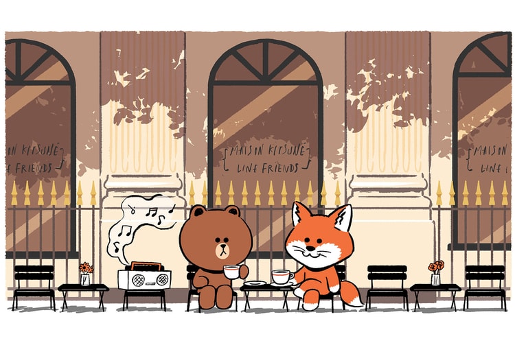 Maison Kitsuné x LINE FRIENDS Take a Trip to Paris
