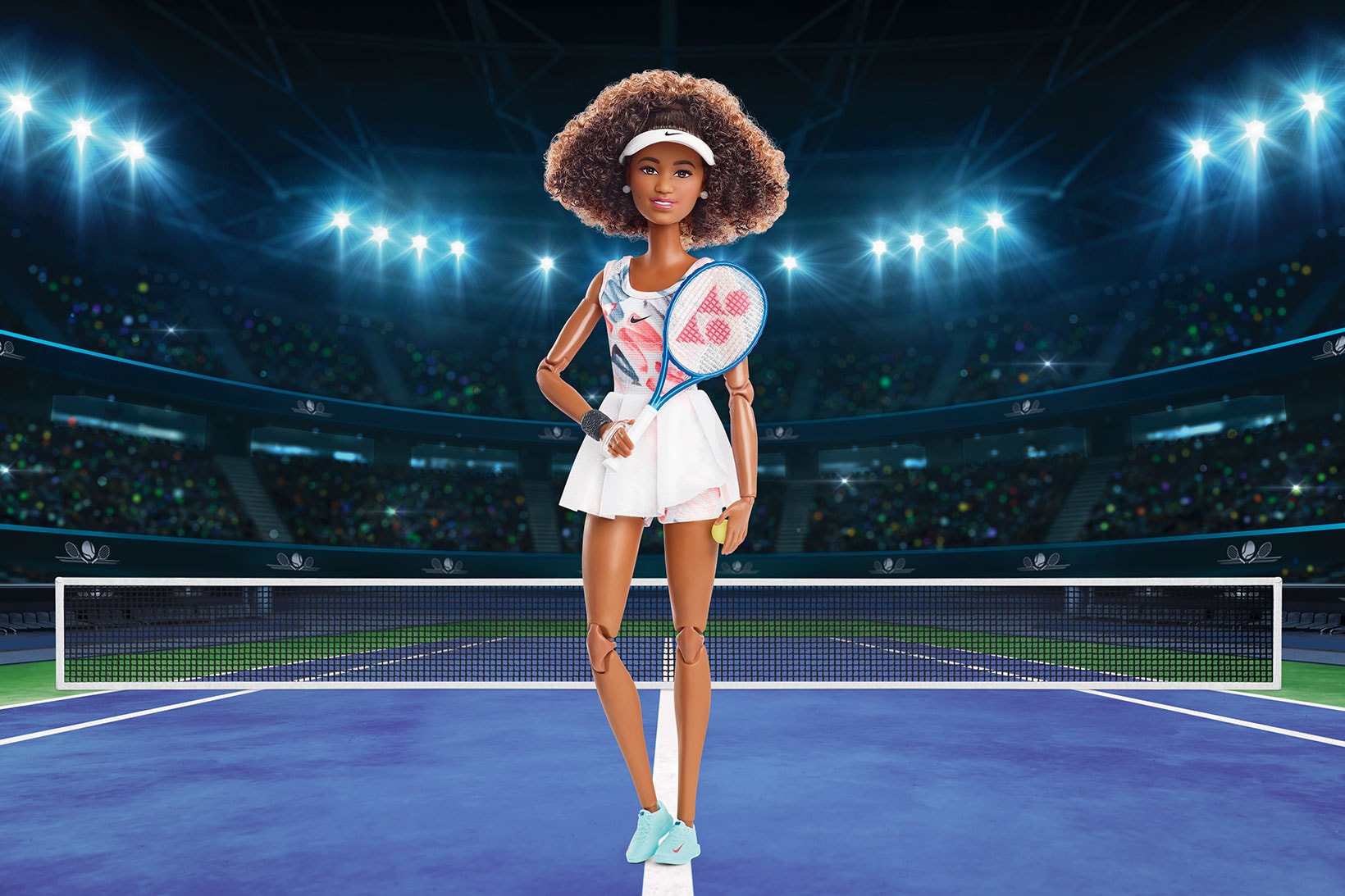 Naomi Osaka Barbie Mattel Figure Tennis Court Outfit Nike