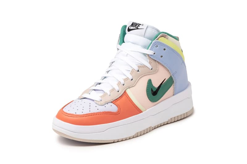 Nike Dunk High Rebel Womens Sneakers Footwear Pastel Pink Green Yellow Beige White Purple