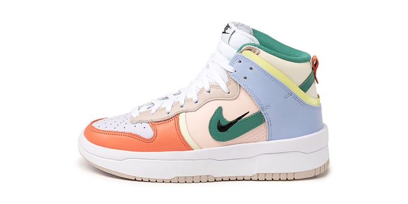 green pink orange nike