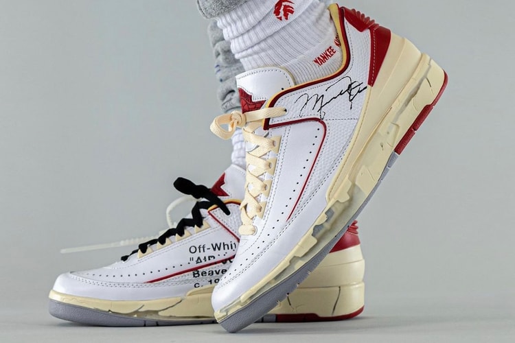 Here's an On-Foot Look At the Off-White™ x Air Jordan 2 Low "White/Red" and "Black/Blue"