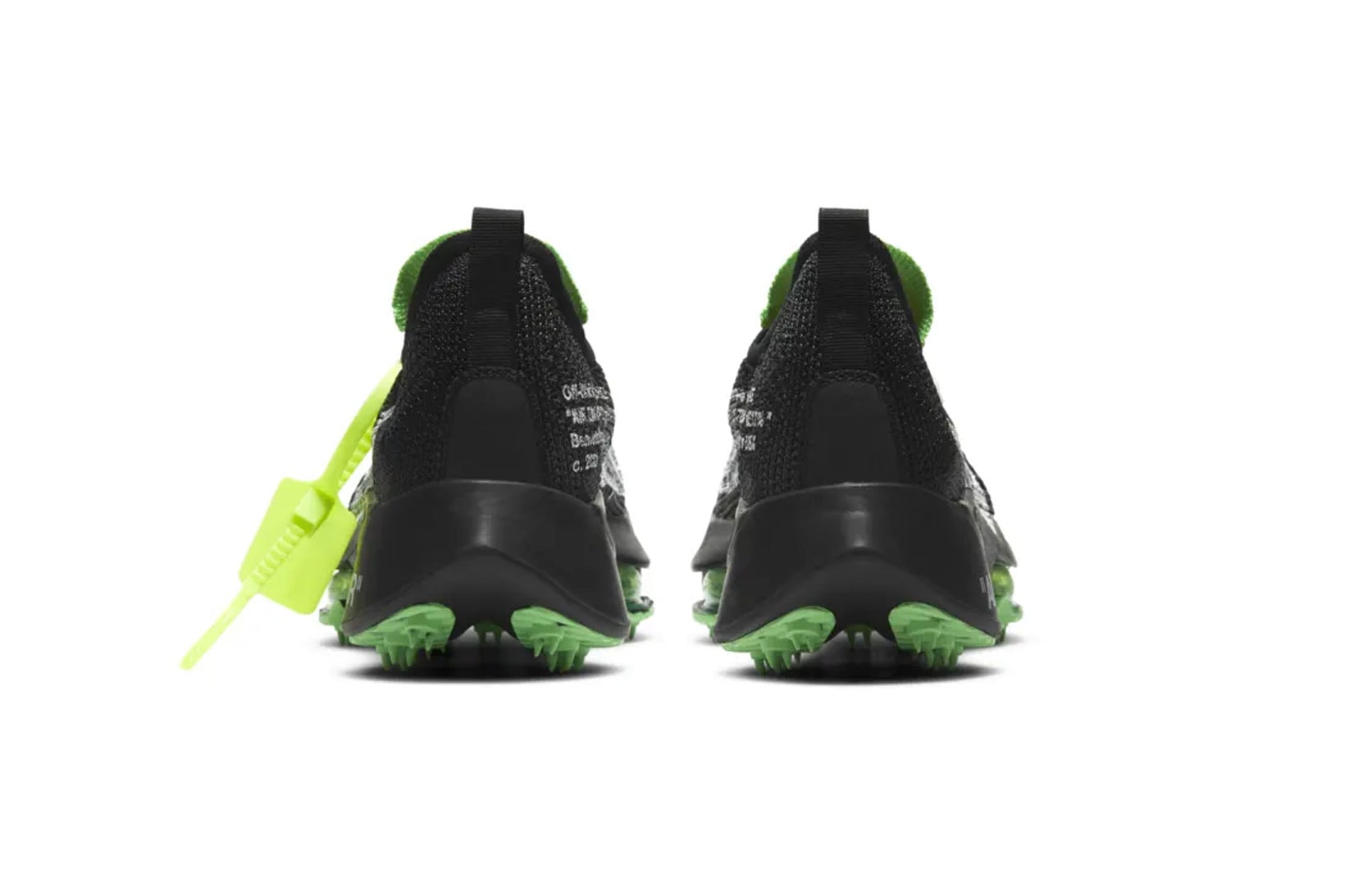 Off-White™ x Nike Air Zoom Tempo NEXT% Black Green Heels