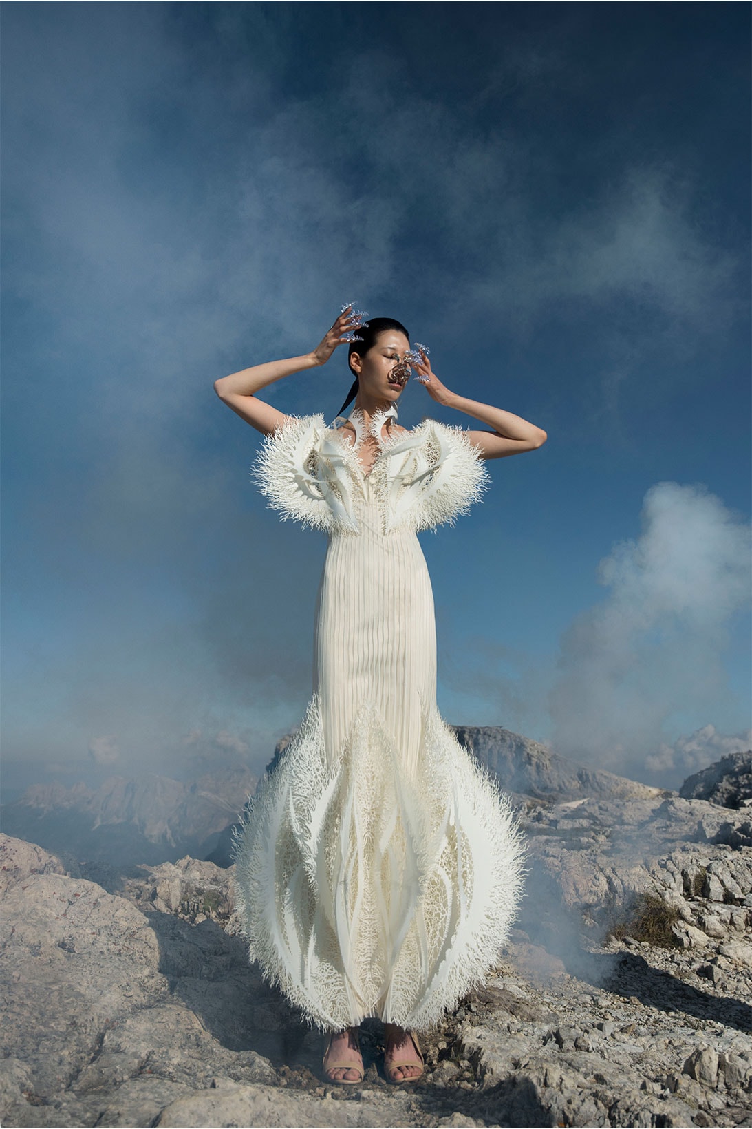 parley iris van herpen earthrise haute couture collaboration dress gown design