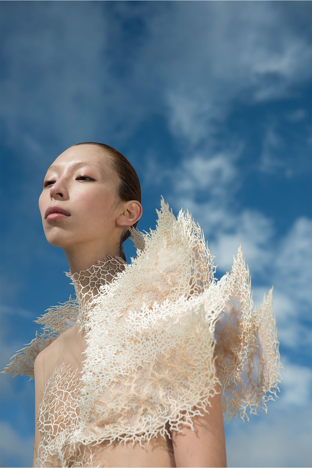 parley iris van herpen earthrise haute couture collaboration dress sky